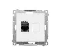 55 MODULO BIANCO OPACO PRESA COMPUTER 1X UAE 8 CAT.6 T61.01/111