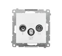 55 MODULO BIANCO OPACO PRESA TV-SAT FINE ATTIVITÀ.01/111