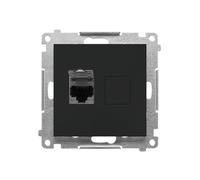 55 MODULO NERO OPACO PRESA COMPUTER 1X UAE 8 T61E.01/149