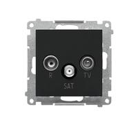 55 MODULO NERO OPACO PRESA TV-SAT END TASK.01/149