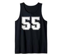 55 Numero Cinquantacinque Team Sports Graphic Varsity Matching Canotta