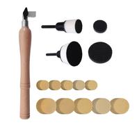 55 Pezzi Bowl Sander Manuale Levigatura Fine Levigatrice a Ciotola Presa Comoda