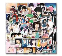 55 pezzi di adesivi estetici divertenti di Kimi Ni Todoke, adesivi carini per manga e anime adatti per adolescenti su laptop, adesivi in vinile cool e alla moda per borracce, valigie e diari per adult