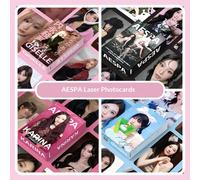 55 pezzi Set di Photocards Olografiche Aespa, Carte Lomo, Giocattoli a Punto, Giocattoli da Viaggio, Giocattoli Fidget per Aula, Mini Oggetti, Giocattoli da Bagno, Articoli di Cartoleria Natalizi, Pal