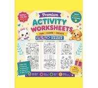 55+ Premium Activity Worksheets for Kids Ages 3-5: Preschool Learning Workbook with Find and Count, Matching, Coloring, Tracing & Educational Games
