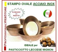 55 STAMPI MIGNON per PASTICCIOTTO LECCESE OVALE FORMINE PASTICCIOTTI LECCESI