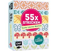 55 x stricken - Gute-Laune-Motive: Deine Strickmustersammlung als Kartenset: 55 Karten mit fröhlichen Jacquard-Motiven zum Mitnehmen und Verschenken | Alle Grundlagen im praktischen Booklet