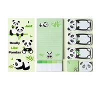 550 Fogli Set di Note Adesive a Forma di Panda Clip di Carta a Forma di Panda Note Adesive Autoadesive Novità Blocco Appunti per Scrittura per Bambini Forniture per Casa Ufficio Scuola Marcatore di