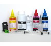 550 ml kit canon pg510 cl511 + refill 4 Flaconi X 100 M x epson