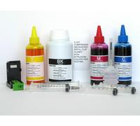550 ml kit ricarica cartucce canon pg510 cl511 250 nero 3 x100 colore + refill