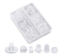 550 Pezzi Chiusure per Orecchini in Silicone, Ipoallergenico Trasparente Schienali per Orecchini Ferma Orecchini Tappi per Orecchini, Orecchie Cadenti, Orecchini Pesanti (6 Stili)