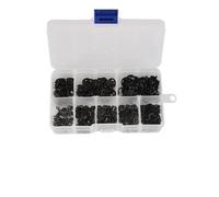 550 pz E Clip Snap Anello elastico Rondella 65Mn Albero in acciaio nero Anello di fissaggio esterno Rondella for albero M1.5 M2 M2.5 M3 M3.5 M4 M5 M6