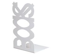 55002 Q.TA' 10 FERMALIBRO IN ACCIAIO BOOKS BIANCO