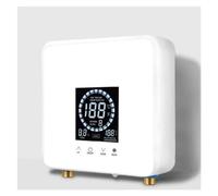 5500W/7500W Riscaldatore Di Acqua Istantaneo Montato A Parete Elettrico Bagno Cucina Display LCD A Temperatura Con Controllo Remoto Risparmio energetico(220 7500W,White)