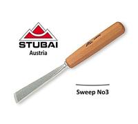 550320 Stubai 20Mm No3 Scalpello Piatto Dritto Per Intaglio In Legno