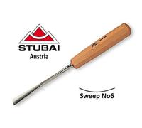 550606 Stubai 6Mm No6 Scalpello Dritto Per Intaglio In Legno