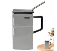 550ml Latte Mug With Refrigerator Style Design For Daily Drinks