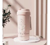 550Ml tazza thermol 316 in acciaio inossidabile/fodera in ceramica, copertura di rimbalzo separazione del tè, design nascosto della bevanda della paglia doppia, tazza portatile dell'automobile con la