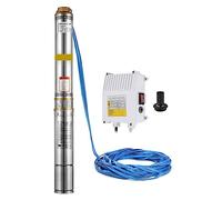 550W Pozzo Profondo Pompa Da Foro 96L/Min Pompa Sommersa Controllo Automatico del Flussostato 80M Pompa Acqua 10m cavo for Terreni Agricoli