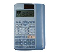 552 Functions FX-991EX - Calcolatrice scientifica avanzata, con 10 + 2 display, solare e batteria, per scuola, ufficio, affari, casa, colore blu