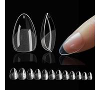 552 Pezzi Tip In Gel Trasparenti, Tip Unghie Ricostruzione Full Cover Unghie Finte Corte, Extension Unghie Finte Acrygel Nail Tips Mandorla Corta Acrilico Per Unghie Salon Di Manicure