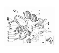 55211287 - Tendicinghia fisso FIAT compatibile con molteplici mezzi