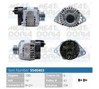 5540403 Alternatore Fiat Motori 1,9 JTD 100 Ah. Meat & Doria
