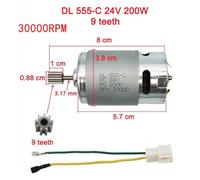 555 24V Motori per Bambini Auto Elettrica Giocattolo DL 555-C 24V Ad Alta Velocità Ad Alta Potenza (555 24V 18000 9T)