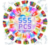 555 pcs Palloncini d'Acqua, Gavettoni, Bombe d’Acqua a Riempimento Rapido, Palloncini Acqua Autosigillanti, Colorato Bombe Dacqua Palloncini per Bambini Giochi Acqua Feste Estive