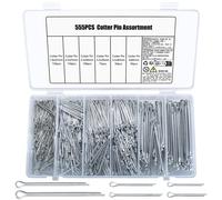 555 Pz Coppiglie Spaccate Coppiglie di Sicurezza Assortimento Kit Coppiglie