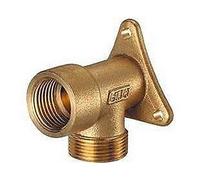 5550 12 Raccordo a muro femmina 1/2" RAME giallo FAR