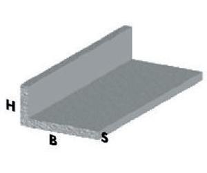 55678 Q.TA' 5 PROFILO ARGENTO H.100 CM ELLE 40X15X1,5 MM