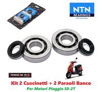 55701 - Kit Cuscinetti NTN + Paraoli Banco/Albero per PIAGGIO NRG Power 50 PureJ