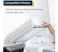 55B1X00 Cartuccia Toner ad Alta Capacità di Ricambio per Lexmark 55B1X00 55B1H00 55B1000 Compatibile per Lexmark MS431dn MS431dw MX431adn MX432adwe MS331dn MX331adn,Black-1 Pack