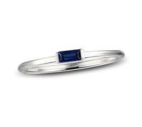 55Carat Creato-Blu-Sapphire 925-sterling-argento in Argento a Forma di Baguette a Forma di Anello Gemma Gioielli di Moda per Uomo Dimensioni Regalo Dimensioni: Z