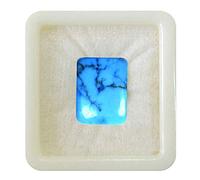 55Carat Natural Line Natural Turquoise Calibrata sciolta di gemma a forma di pietra ghisa chakra guarigione pietra natale astronomia e astrologia segni gioielli che creano otto ct