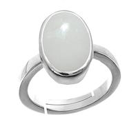 55Carat Opal Gemmes 925 Sterling Silver Anelli Regolabili Laboratorio Certificato Natural Upal Rashi Ratan Dimensione 58-69