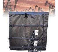 55Gallon/275Gallon Oil Drum Heater, Full Coverage Drum Heater Blanket For Heating And Heat Tracing-Black - IBC Ton Barrel Heater Outdoor Oil Drum Thermal Blanket