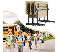 55in conference table,modern wood Color office folding Flip Top Mobile Training Table With chair 55"D x 21.6"W x 29.5"H with wheels suitable for office meeting room classroom(3Pcs)
