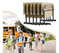 55in conference table,modern wood Color office folding Flip Top Mobile Training Table With chair 55"D x 21.6"W x 29.5"H with wheels suitable for office meeting room classroom(6Pcs)