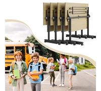 55in conference table,modern wood Color office folding Flip Top Mobile Training Table With chair 55"D x 21.6"W x 29.5"H with wheels suitable for office meeting room classroom(4Pcs)