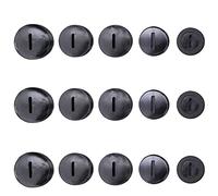 55pcs Nero Spazzola di Carbonio Copertura in Plastica con Connettore scanalato Multi Diametro 9.8mm-21.8mm Parti di Ricambio per Hammer Grinder Elettrico Utensile