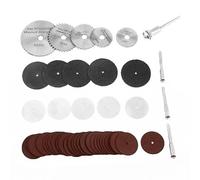55pcs Set Accessori per Smerigliatrice,Levigatura/Lucidatura/Rettifica per Dremel Grinder,Lame circolari per seghe circolari e da taglio HSS, Kit di utensili abrasivi per mandrini rotanti