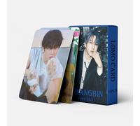 55pcs Stray Kids Photocard ATE Cards Nuovo Album Cards SKZ BangChan/Felix/ChangBin/HyunJin/Han/Lee Know/I.N Mini Merch Photo Cards StrayKids Poster Cards per fan (ChangBin)