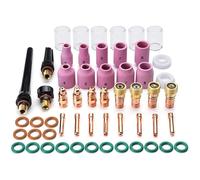 55Pcs Tig Saldatura Torcia Kit Accessori per Tig 171826 con Vetro Coppa