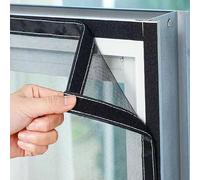 55x65cm Zanzariere per Finestre e Porte, Autoadesiva per Riparare Rete Antizanzare per Finestre e Porte per finestra, patio, finestre, porte scorrevoli