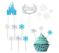 56 Accessori Torte Castello, Fiocchi di Neve, Decorazioni Compleanno, Cupcake, Congelate, Natale, Matrimonio