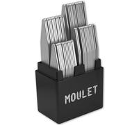 56 collari per camicie da uomo, inserti per colletto di camicia di alta qualità, 4 taglie, Bianco e argento, multi