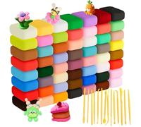 56 colori plastilina per bambini set completo 14 strumenti argilla modellabile morbida aria secca DIY creazioni decorative regalo creativo