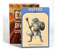 56 divisori per carte illustrati, compatibili con MTG, sistema Spellvault in stile Retro Fantasy o Manga/Anime (Avventura - Vintage Fantasy Style)